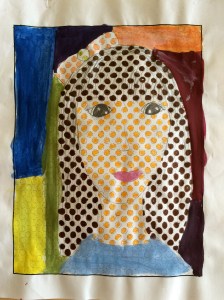 Pop Art Self Portrait www.artroomadventures.com